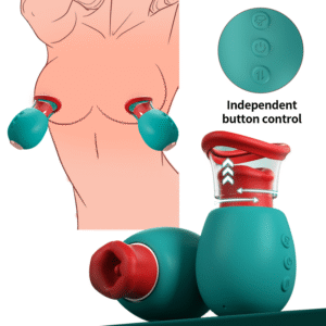 4 IN 1 Rose Sex Toy Adult Toys Licking Vibrater with 10 Mouth Kissing Vibrations