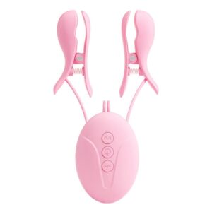 BDSM Electric Shock Nipple Clamp Breast Massager
