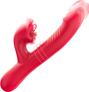 Upgraded Rose Muncher 5 In 1 Thrusting Clitoral G Spot Vibrator